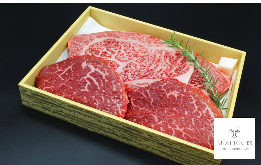 ☆希少部位☆　贈答用　阿波黒牛ステーキセット 竹　1100g